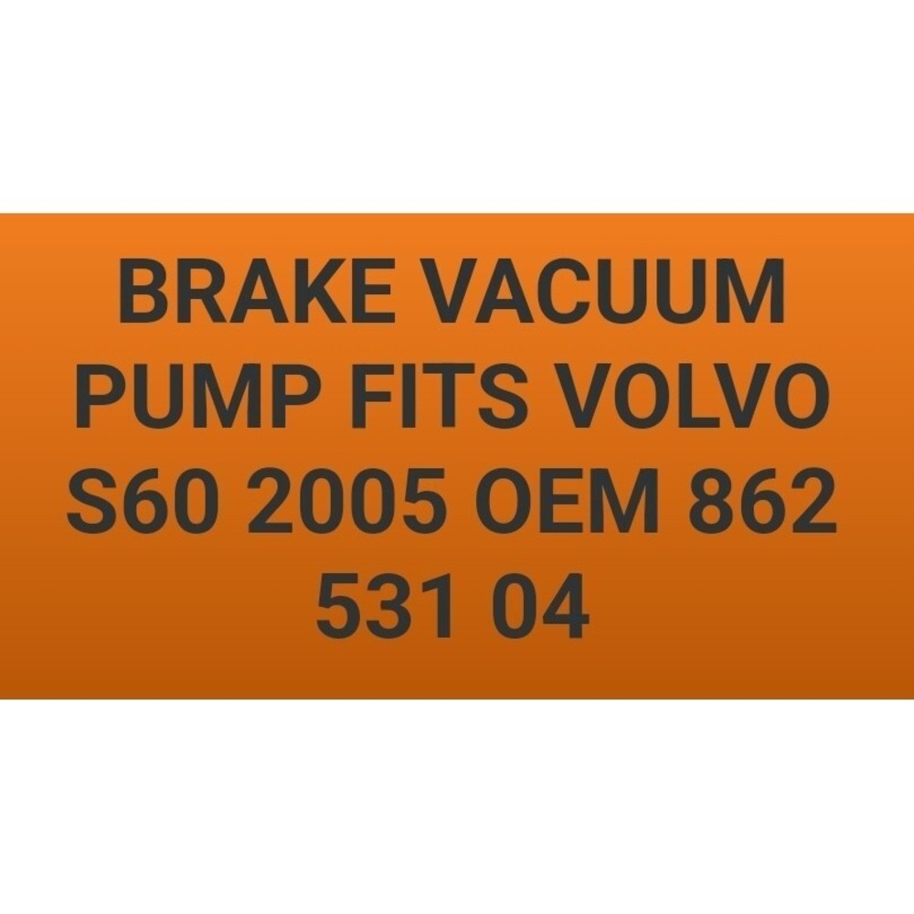 Volvo hella brake vacuum pump 2005 volvo S60 new in the box.